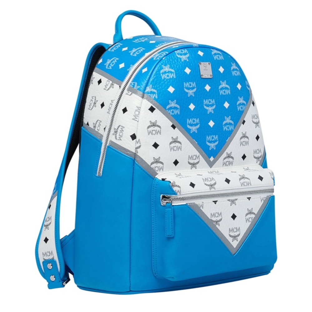 MCM Men's Stark Logo Visetos Backpack - Picture 7 of 8